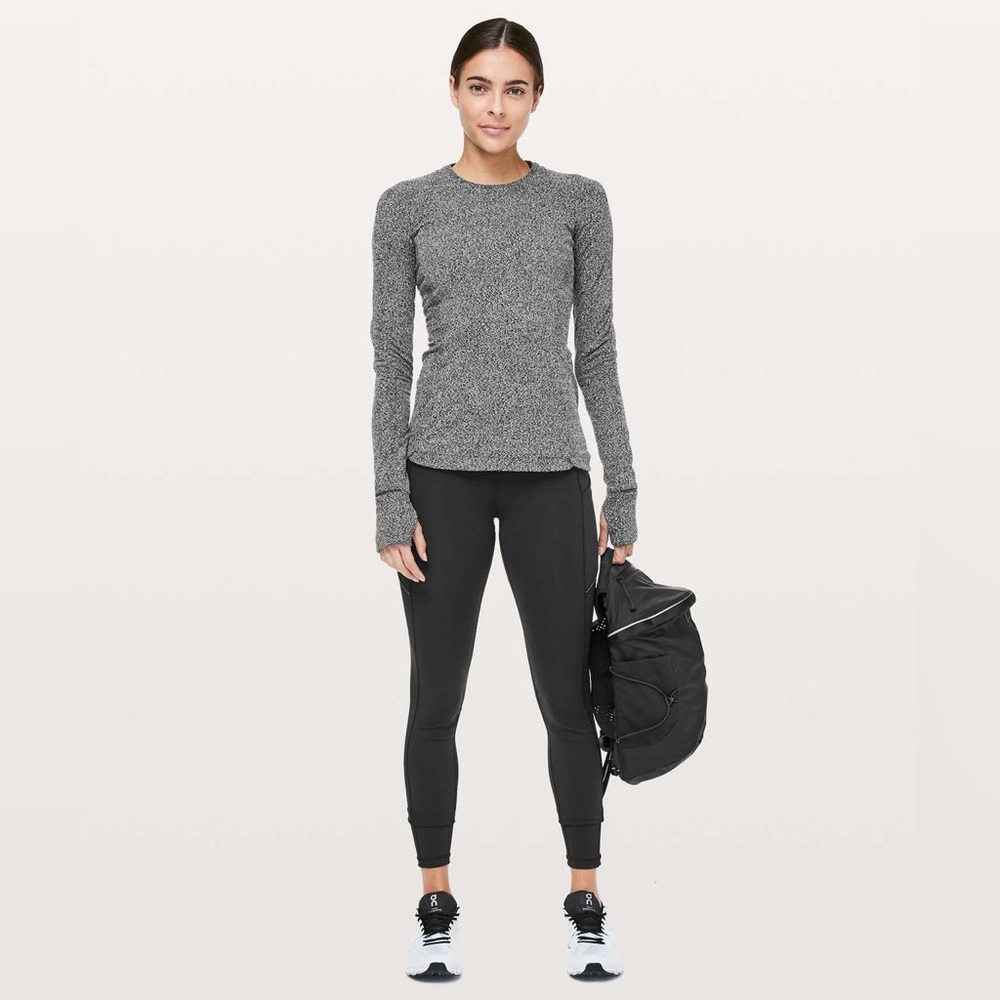 NEW Lululemon Runderful Long Sleeve Activewear Running Shirt Thumb Holes Gym